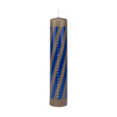 Nordic Nest Mette Ditmer Twentyfour advent candle 25 cm Cobalt