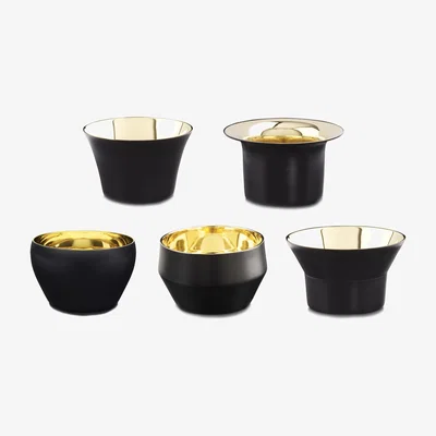 Nordic Nest Kin candleholder set 5-pack black