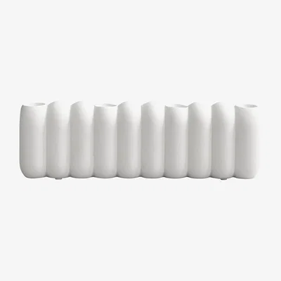 Nordic Nest 101 Copenhagen Tube candle holder Bone white 11x35 cm