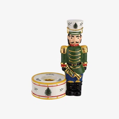 Nordic Nest Spode Christmas Tree Nutcracker candle holder 175 cm Green