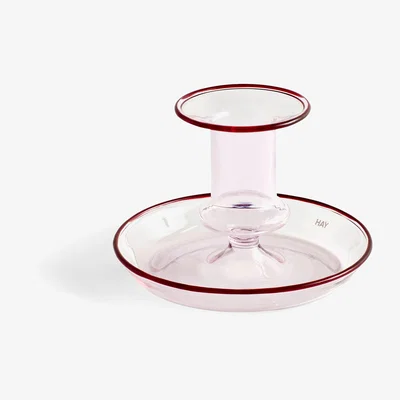 Nordic Nest Flare candlestick pink