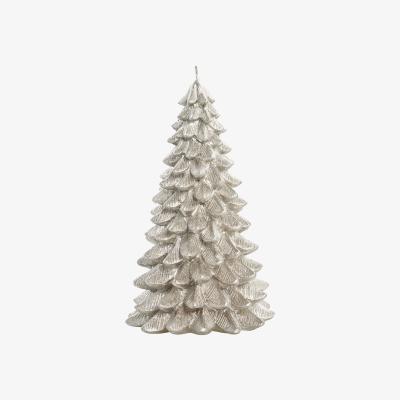 Nordic Nest Lene Bjerre Trelia decorative candle - wood 22 cm Silver