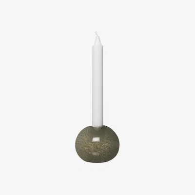 Nordic Nest ERNST Ernst candlestick glass Ø9 cm Green