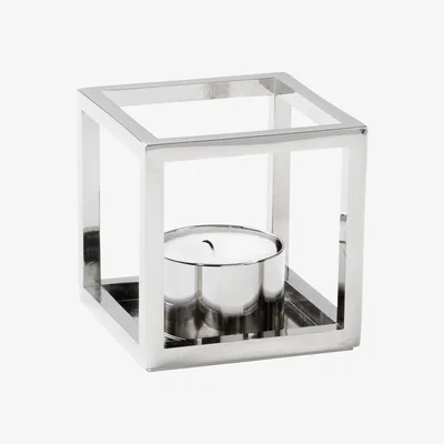 Nordic Nest Kubus lantern nickel