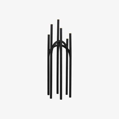 Nordic Nest Angui candle stick 92 cm Black-gold