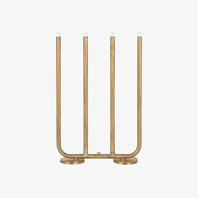 Nordic Nest Konsthantverk December 4 candlestick Raw brass