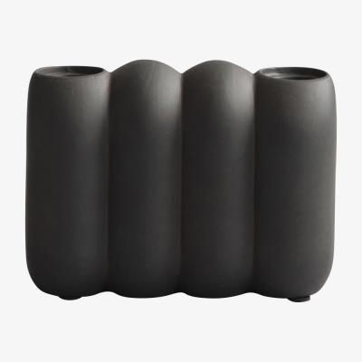 Nordic Nest 101 Copenhagen Tube candle holder Coffee 11x14.5 cm