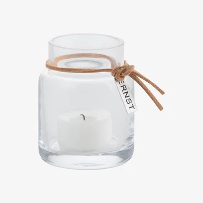 Nordic Nest Ernst candle holder H8cm Ø5cm clear