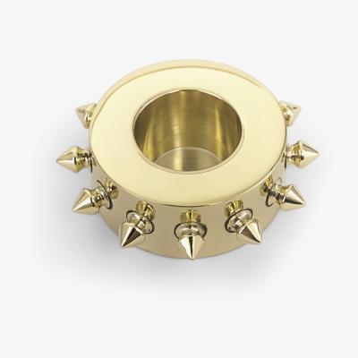 Nordic Nest Spike candle holder Brass