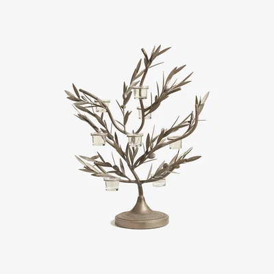 OKA Kalamon Candle Holder - Antique Bronze