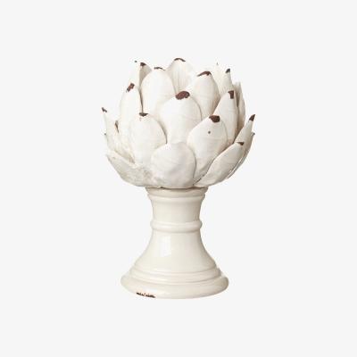 OKA Cardoon Candle Holder, Small - White