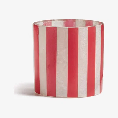 OKA Large Cormack Candle Holder - Raspberry