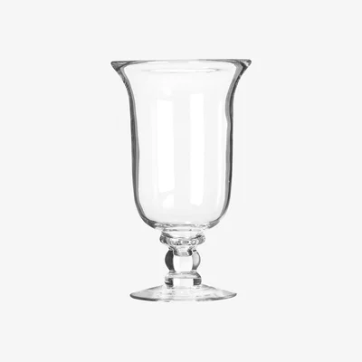 OKA OKA, Small Glass Hurricane Lamp - Clear, Candle Holders, Glass