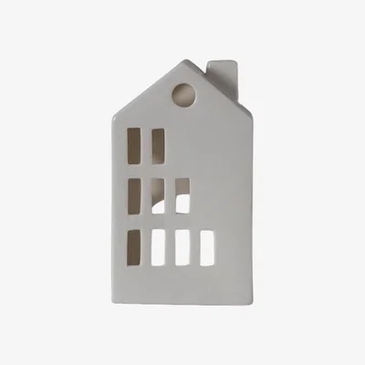 Olivia's Gallery Interiors Porcelain Home Tealight Holder in White
