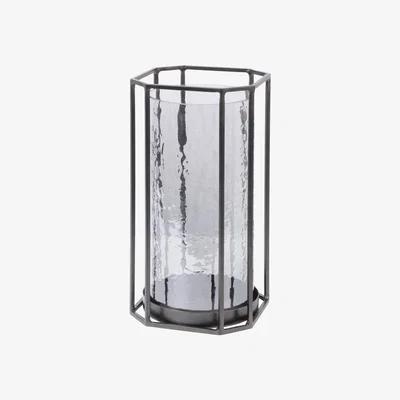 Olivia's Libra Bersa Large Faceted Hurricane in Antique Black