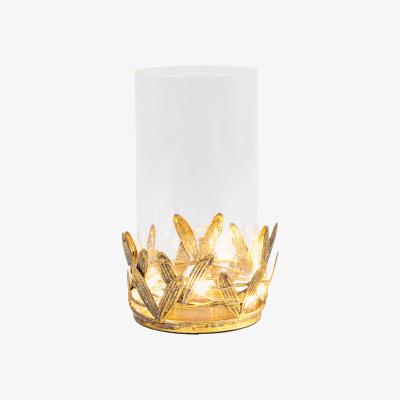 Olivia's Gallery Interiors LED Mistletoe Candle Holder with LED in Gold