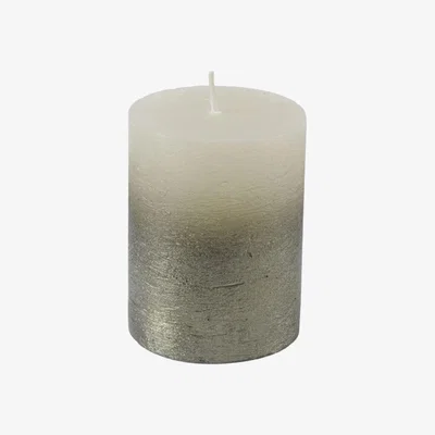 Olivia's Libra Urban Botanic Collection - Candle Pillar Base Metallic / Olive Green