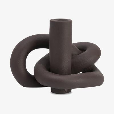 Olivia's Liang and Eimil Medusa Candle Stick Holder in Earth Brown