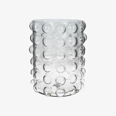 Olivia's Libra Bobble Clear Glass Candle Holder Medium