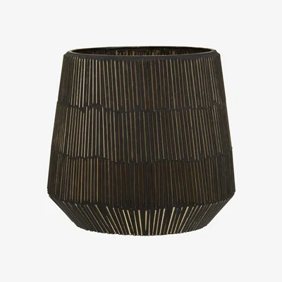 Olivia's Olivia's Grace Small Glass Candle Holder in Gold Mosaic