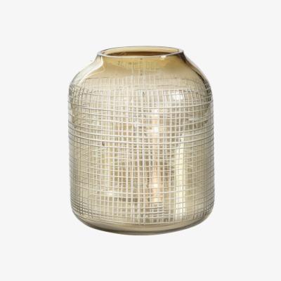 Olivia's Gallery Direct Bessan Mesh Cut Brown Round Candle Holder Small | Outlet / Small