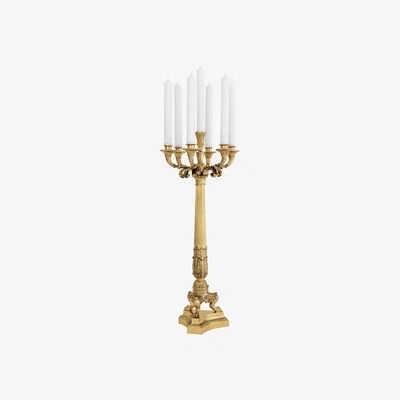 Olivia's Eichholtz Jefferson Candle Holder Polished Brass Finish