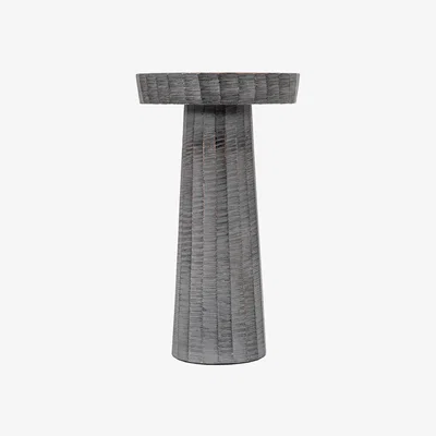 Olivia's Gallery Interiors IIar Candlestick in Antique Grey
