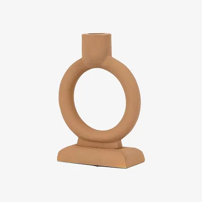 Olivia's Gallery Interiors Polo Candlestick in Caramel