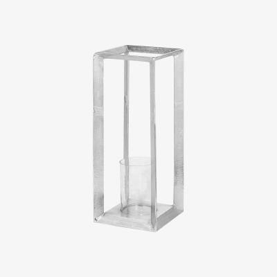 Olivia's Hill Interiors Farrah Collection Large Candle Stand in Silver