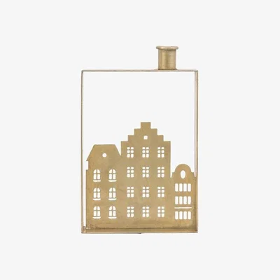 Olivia's Gallery Interiors Casa Candleholder in Gold / Large
