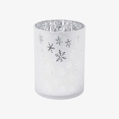 Olivia's Libra Festive Snowflake Matt Hurricane White And Silver
