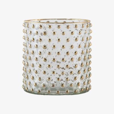 Olivia's Gallery Interiors Platt Spotty Tealight Holder Gold