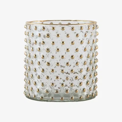 Olivia's Gallery Interiors Platt Spotty Tealight Holder Gold