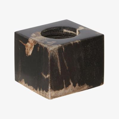 Olivia's Olivia's Raven Petrified Wood Candle Holder