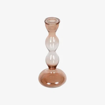 Olivia's Libra Interiors Bobble Candlestick Pink Ombre / Large
