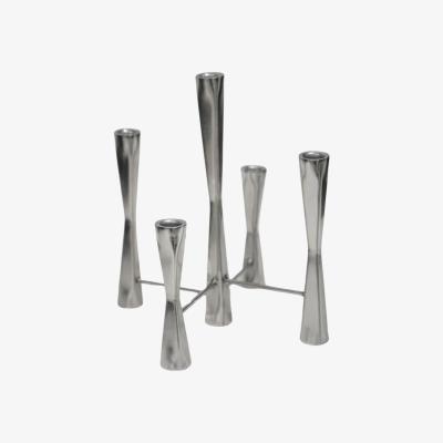 Olivia's Ivyline Parker 5 Piece Candle Centerpiece in Silver