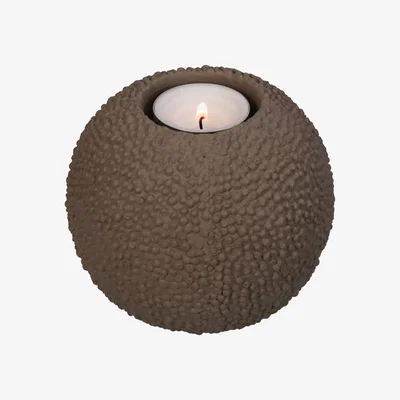 Olivia's Libra Interiors Candle Holder Concrete Beige / Large