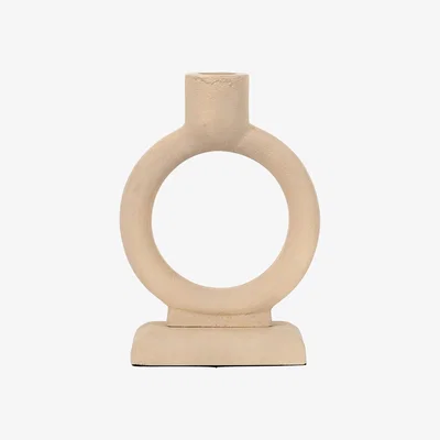 Olivia's Gallery Interiors Polo Candlestick in Pebble