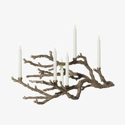 Olivia's TA Studio Theodore Alexander Candle Holder Brass