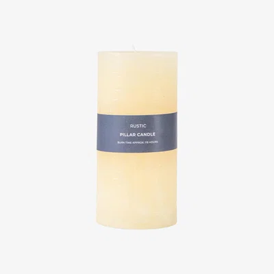Olivia's Gallery Interiors Pillar Candle in Rustic ivory