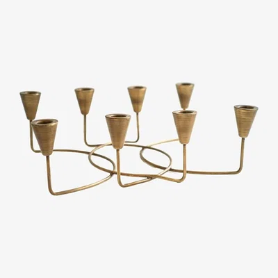 Olivia's Ivyline Circular 8 Pc Candle Holder in Antique Bronze
