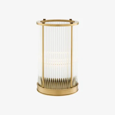 Olivia's Eichholtz Mayson Large Hurricane Antique Brass Finish