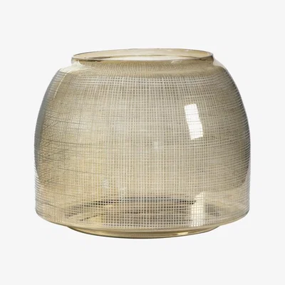 Olivia's Gallery Direct Bessan Mesh Cut Votive Brown Large Candle Holder