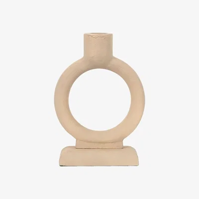 Downtown Rolo Candlestick - Pebble