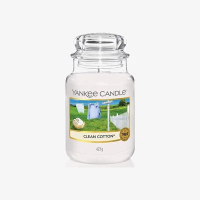 Downtown Yankee Candle Scented Jar Candle - Clean Cotton