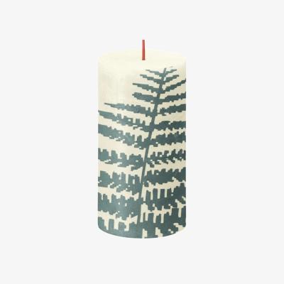 Downtown Bolsius Rustic Silhouette Candle - Soft Pearl Fern, Cotton