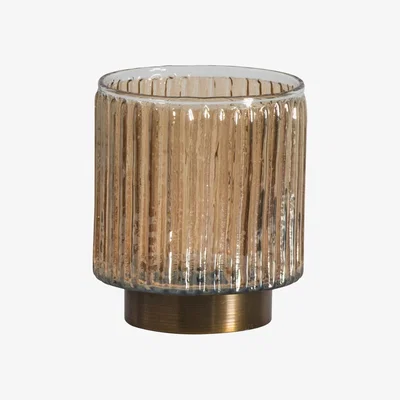 Perch and Parrow Newell Bronze Candle Holder, Small