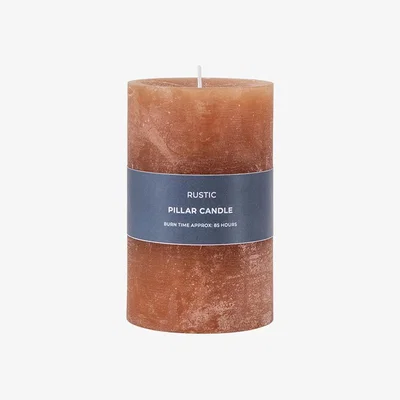 Perch and Parrow Country pillar Candle in Amber Small