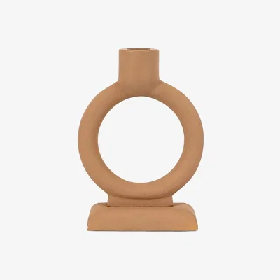 Perch and Parrow Hoopla Candle Stick in Caramel