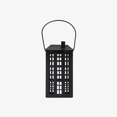 Perch and Parrow Mayfair House Lantern in Black Small